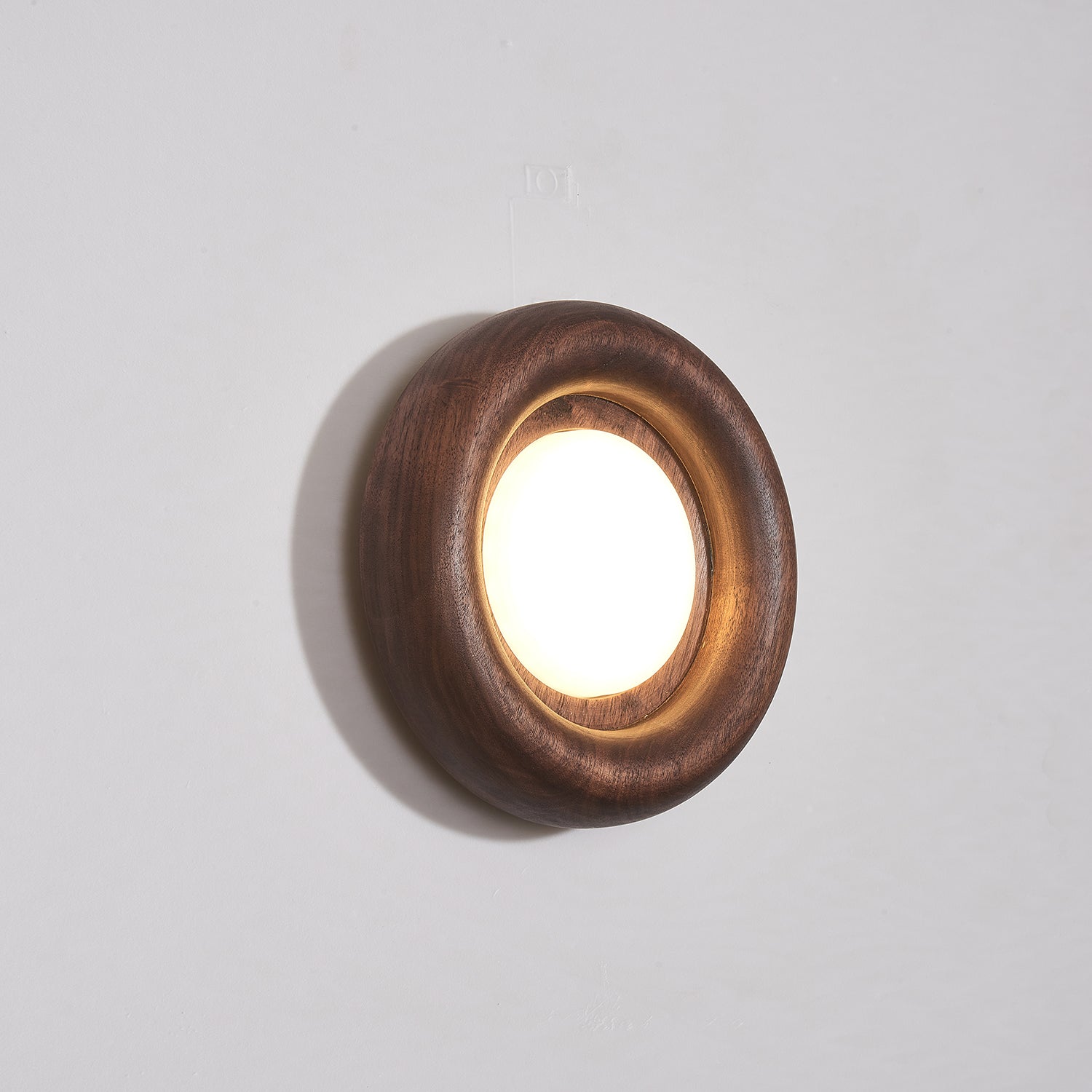 Elvirette Wall Lamp Wooden Frame Acrylic Glow