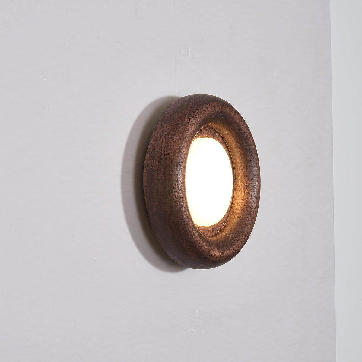 Elvirette Wall Lamp Wooden Frame Acrylic Glow