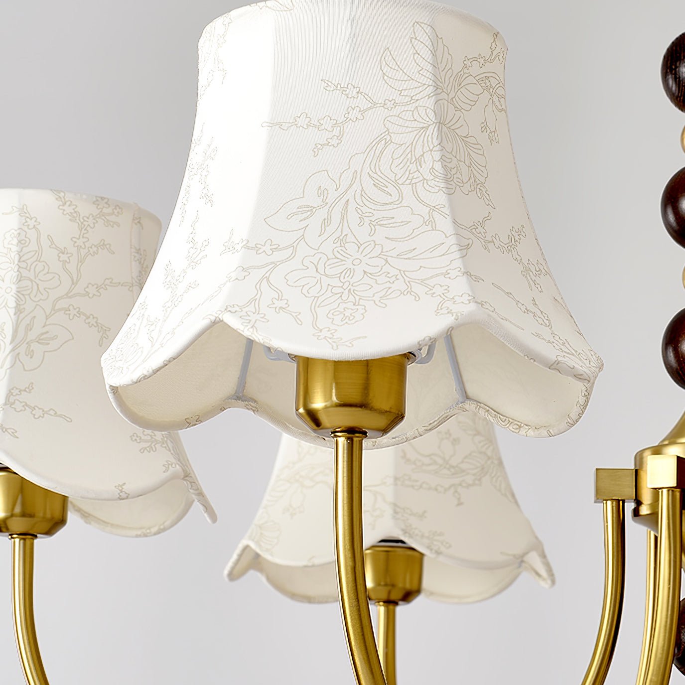 Orchid Chandelier Fabric Golden