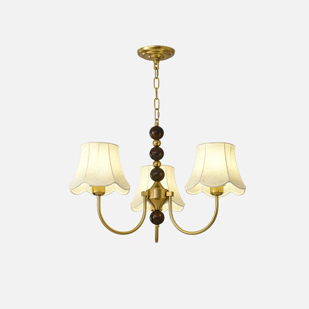 Orchid Chandelier Fabric Golden