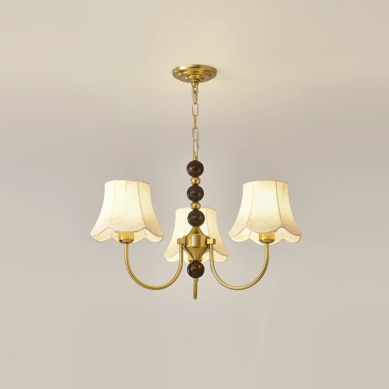 Orchid Chandelier Fabric Golden