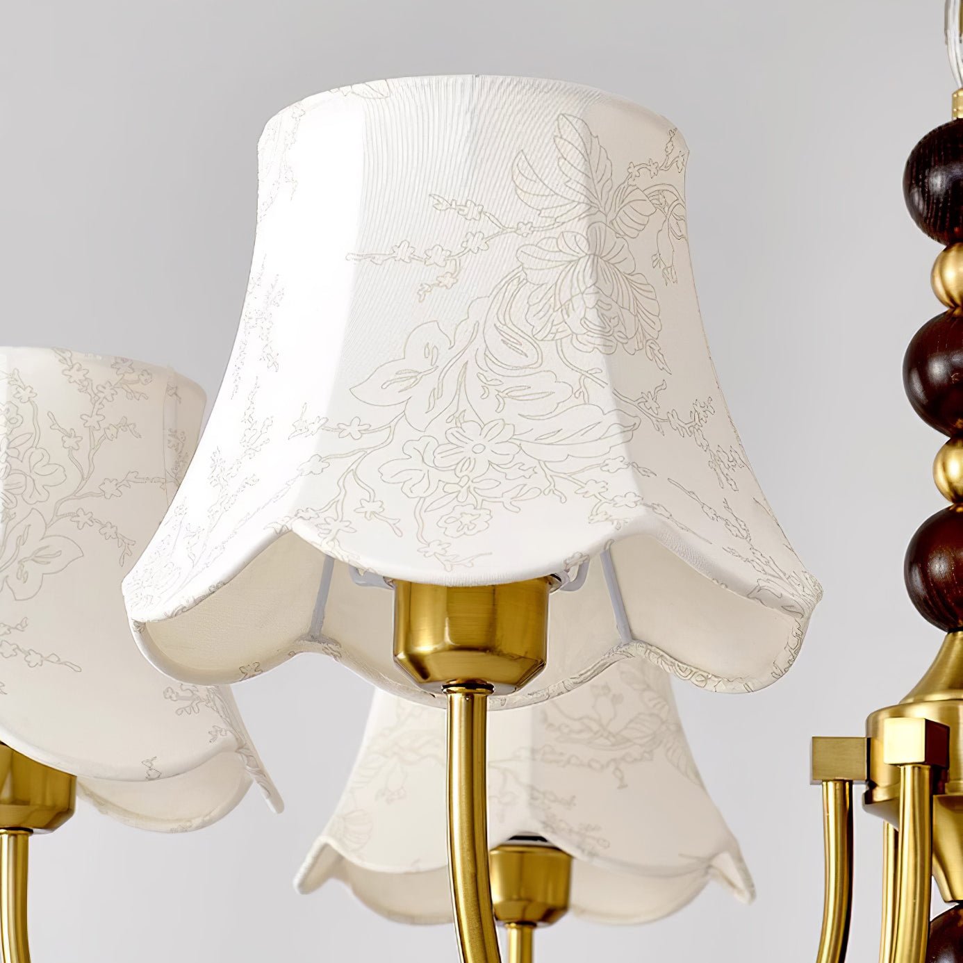 Orchid Chandelier Fabric Golden