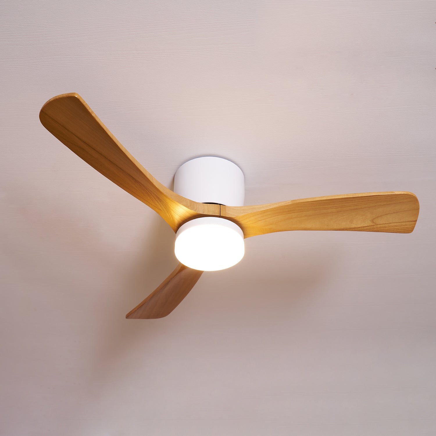 Elena Modern Wood Ceiling Fan Light