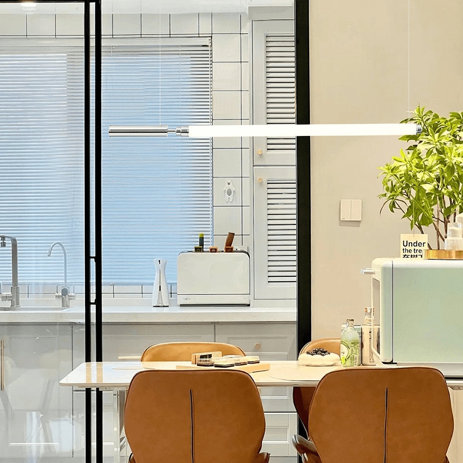 Ollaeos Modern Minimalist Glass Pendant Light