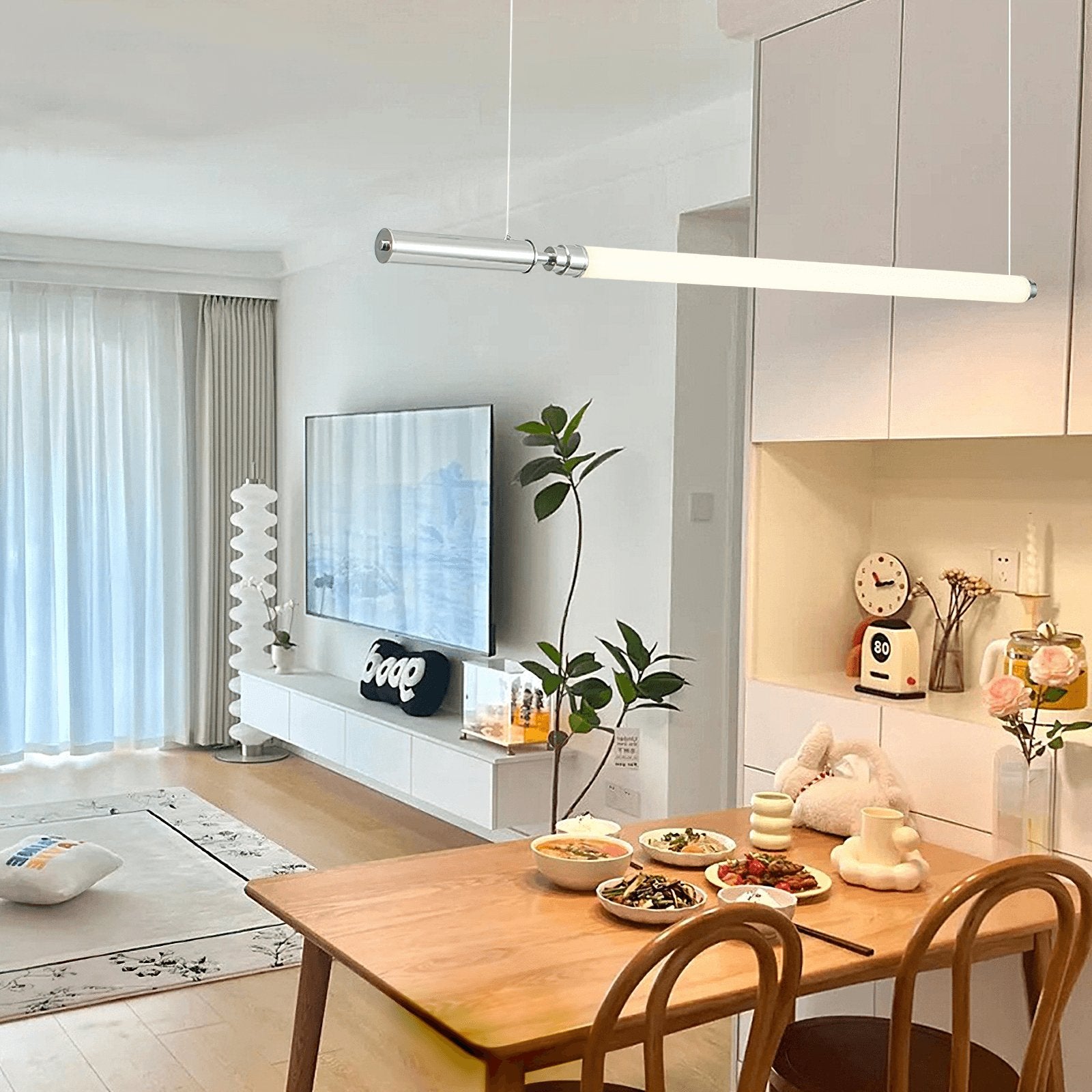Ollaeos Modern Minimalist Glass Pendant Light