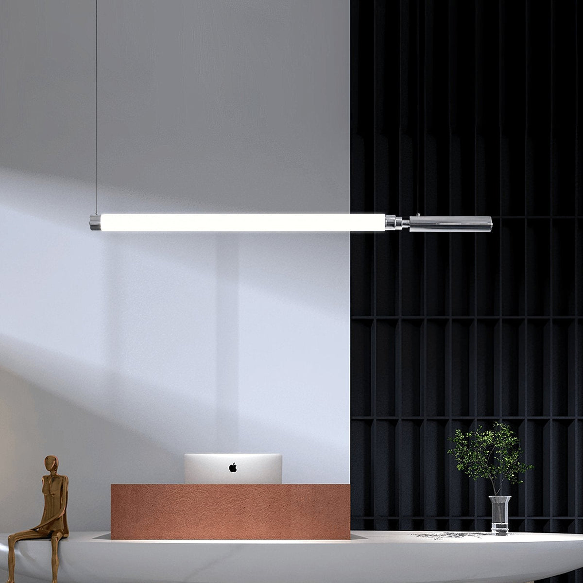 Ollaeos Modern Minimalist Glass Pendant Light