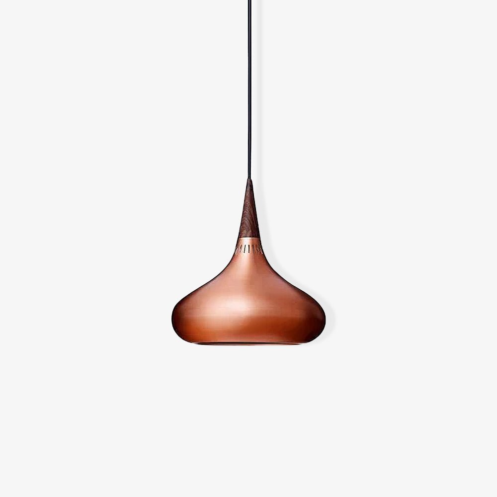 Aelorn Aluminum & Wood Industrial Pendant Light
