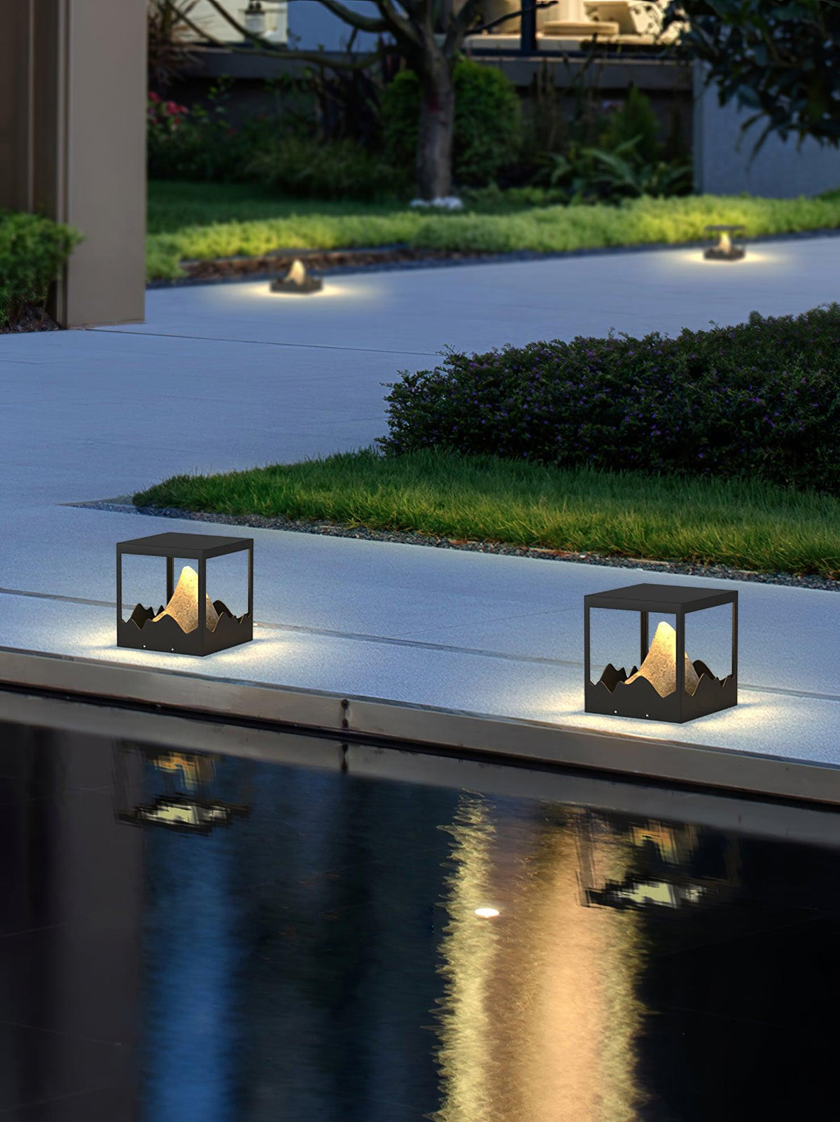 Summit Rustic Resin Outdoor Light