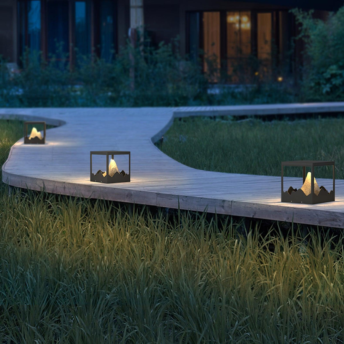 Summit Rustic Resin Outdoor Light