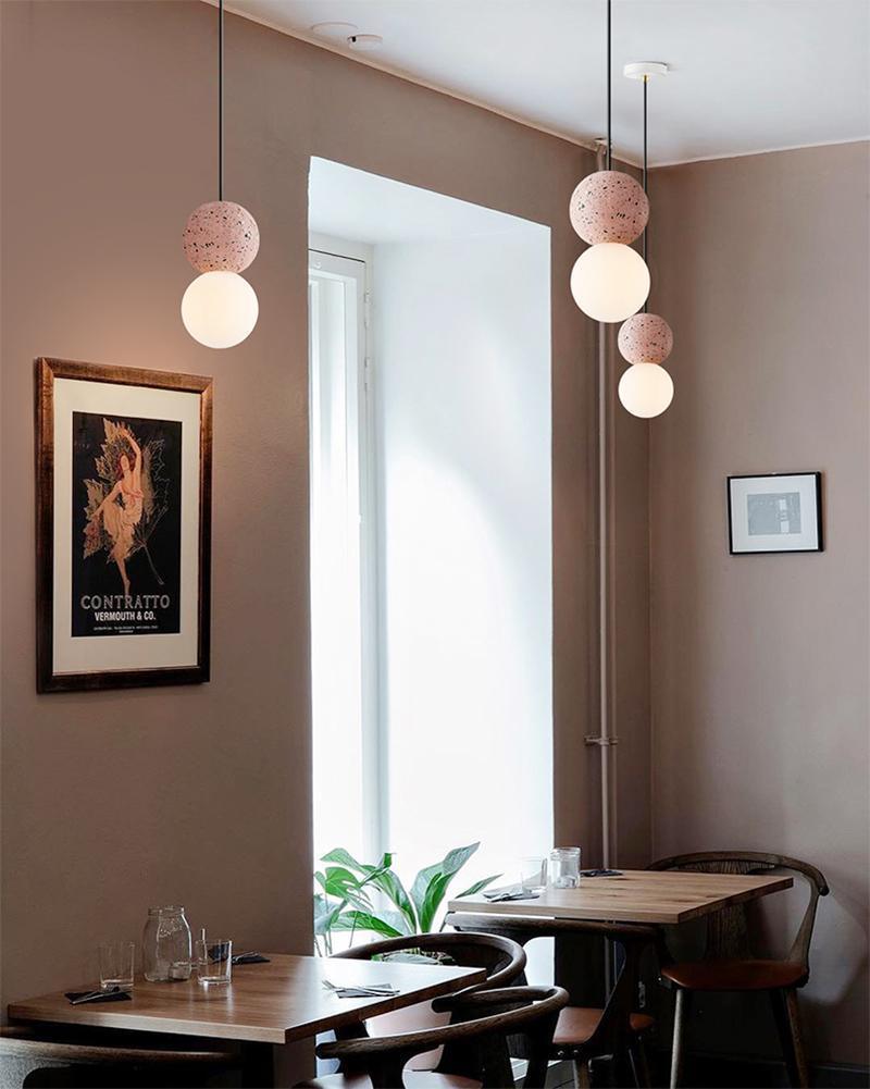 Lumorette Modern Cement Pendant Light