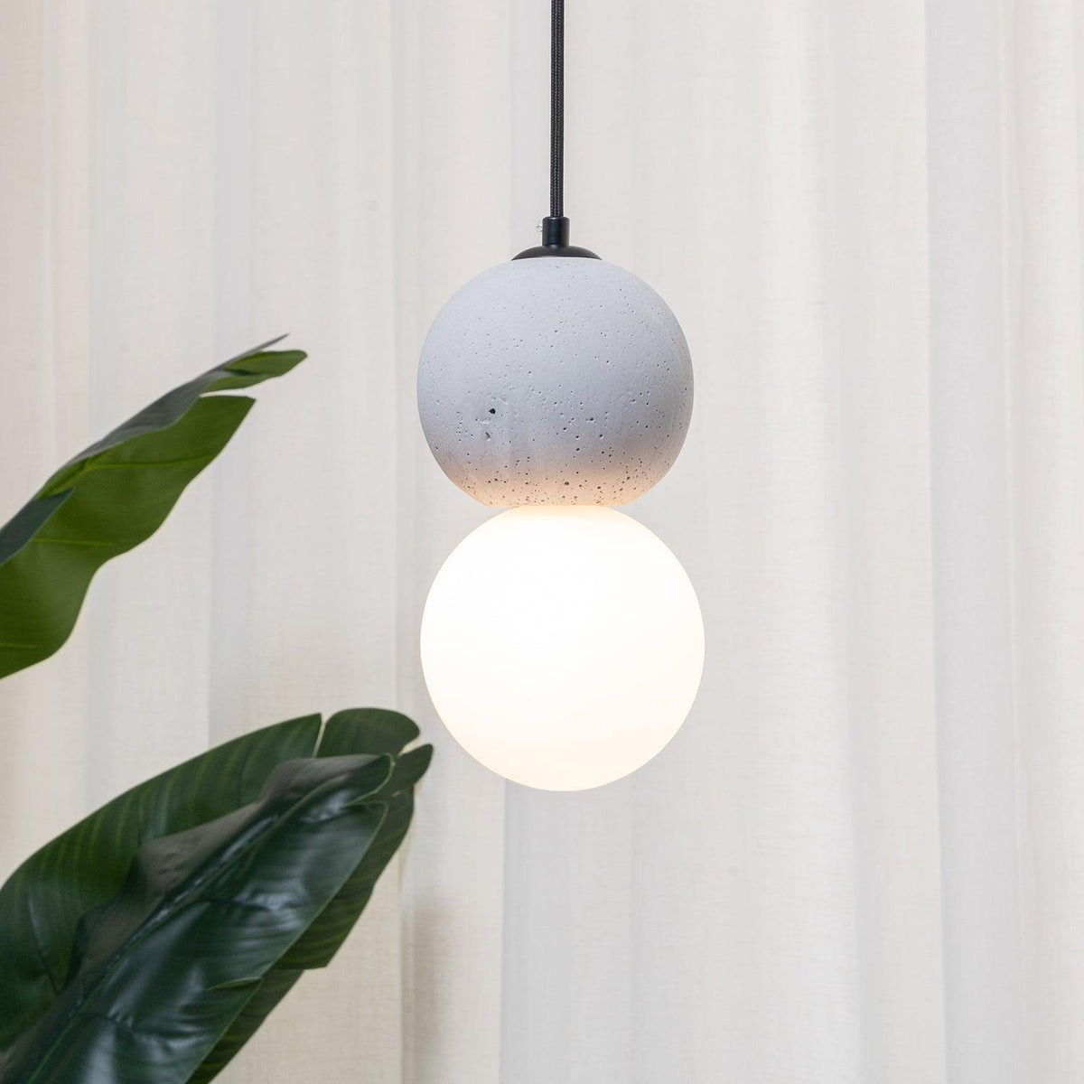 Lumorette Modern Cement Pendant Light