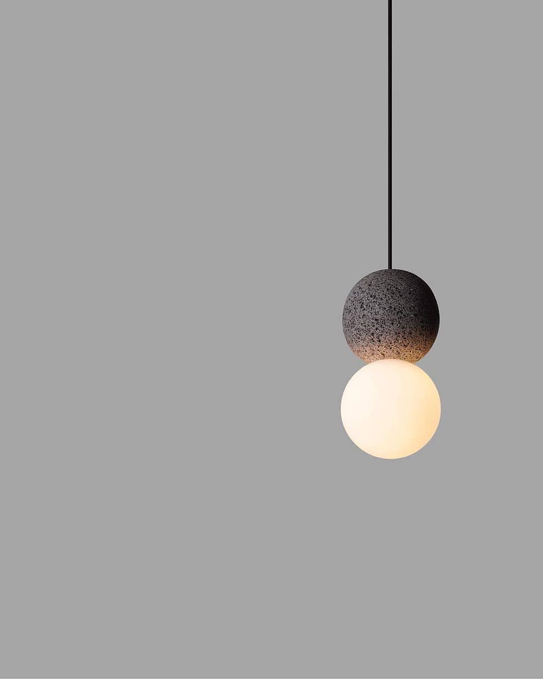 Lumorette Modern Cement Pendant Light