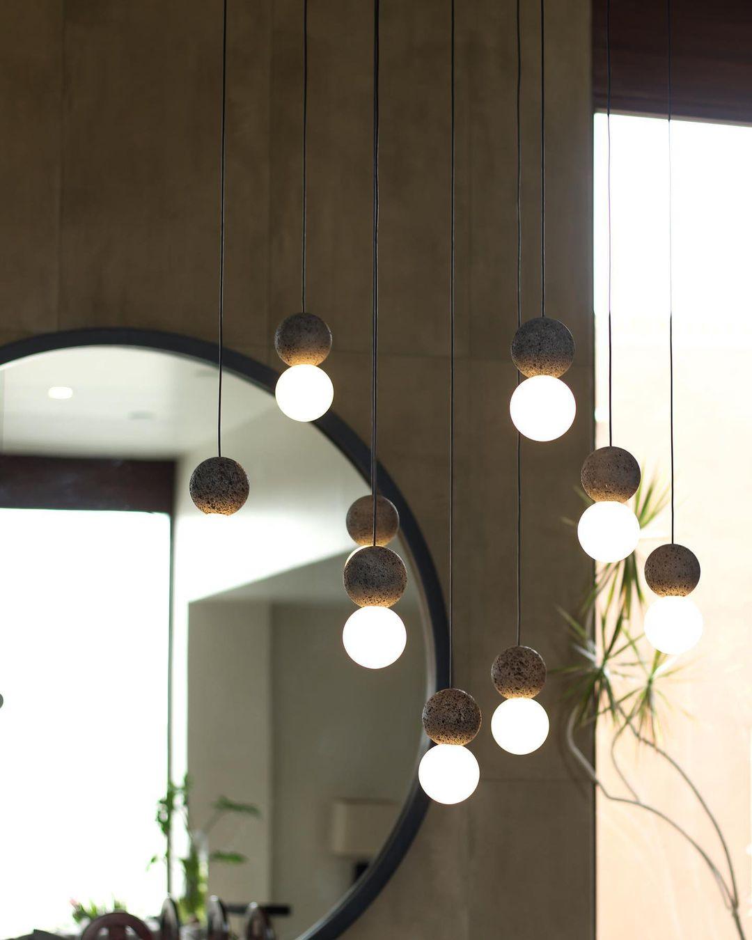 Lumorette Modern Cement Pendant Light