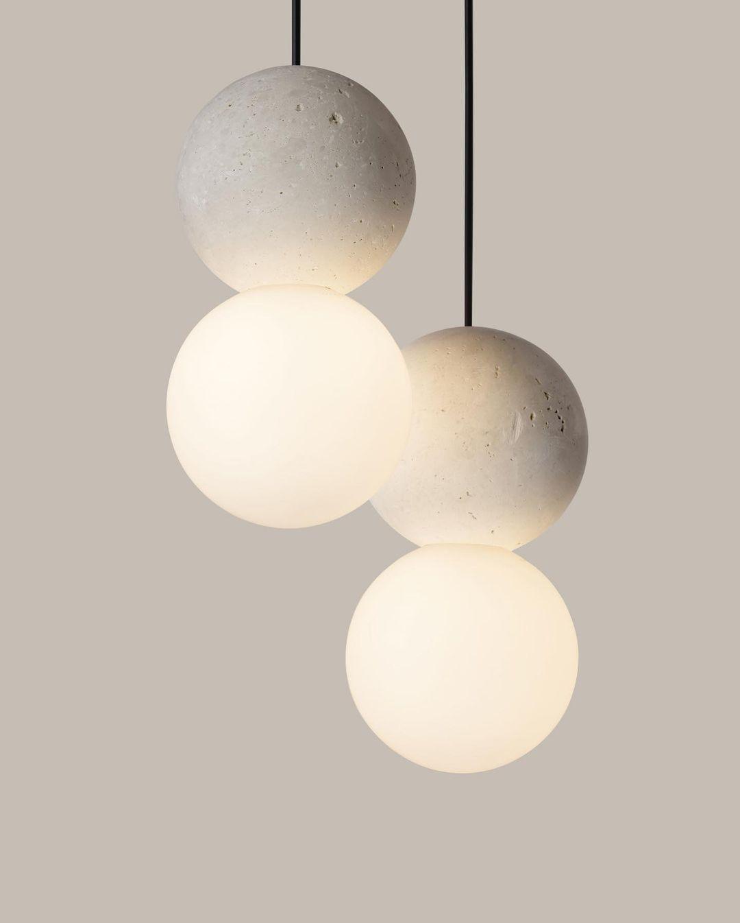 Lumorette Modern Cement Pendant Light