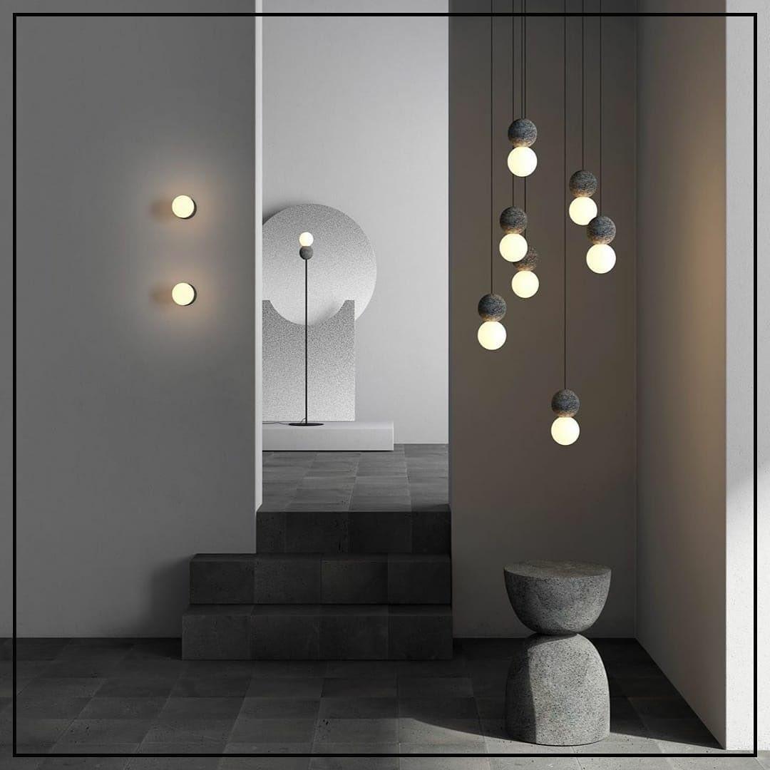 Lumorette Modern Cement Pendant Light