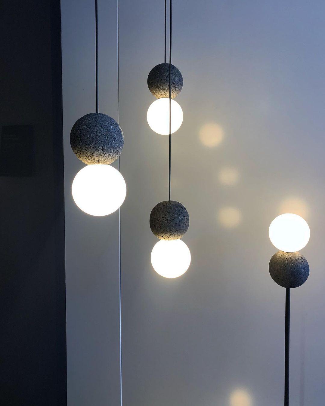 Lumorette Modern Cement Pendant Light