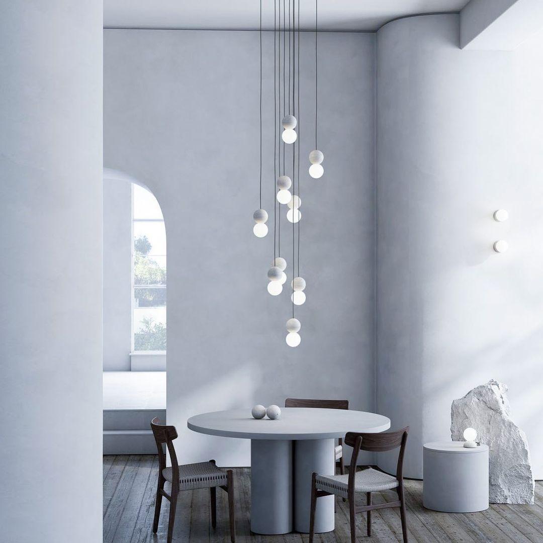 Lumorette Modern Cement Pendant Light