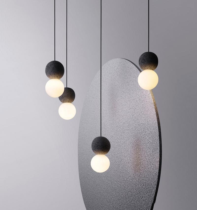 Lumorette Modern Cement Pendant Light