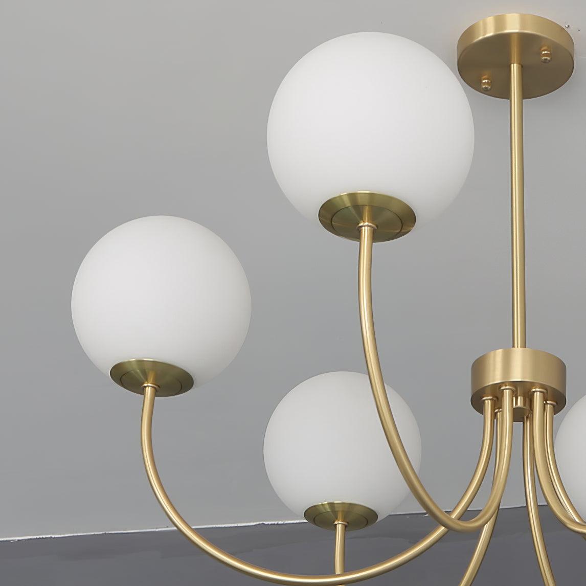 Solalissa Chandelier Orillia Brass Globe Modern