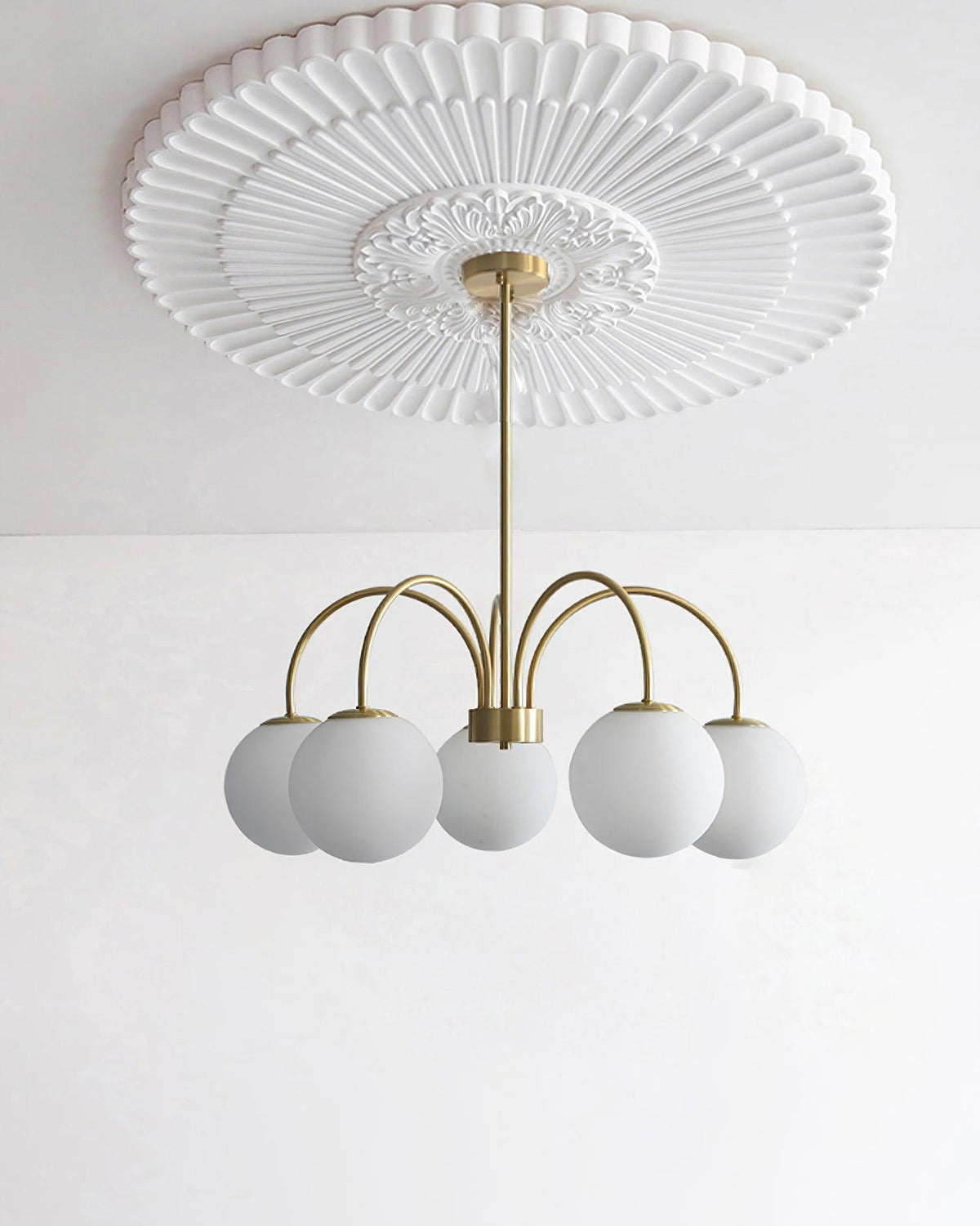 Solalissa Chandelier Orillia Brass Globe Modern