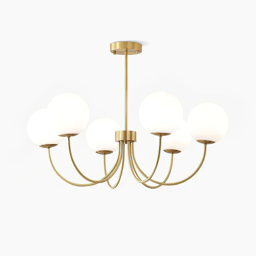 Solalissa Chandelier Orillia Brass Globe Modern