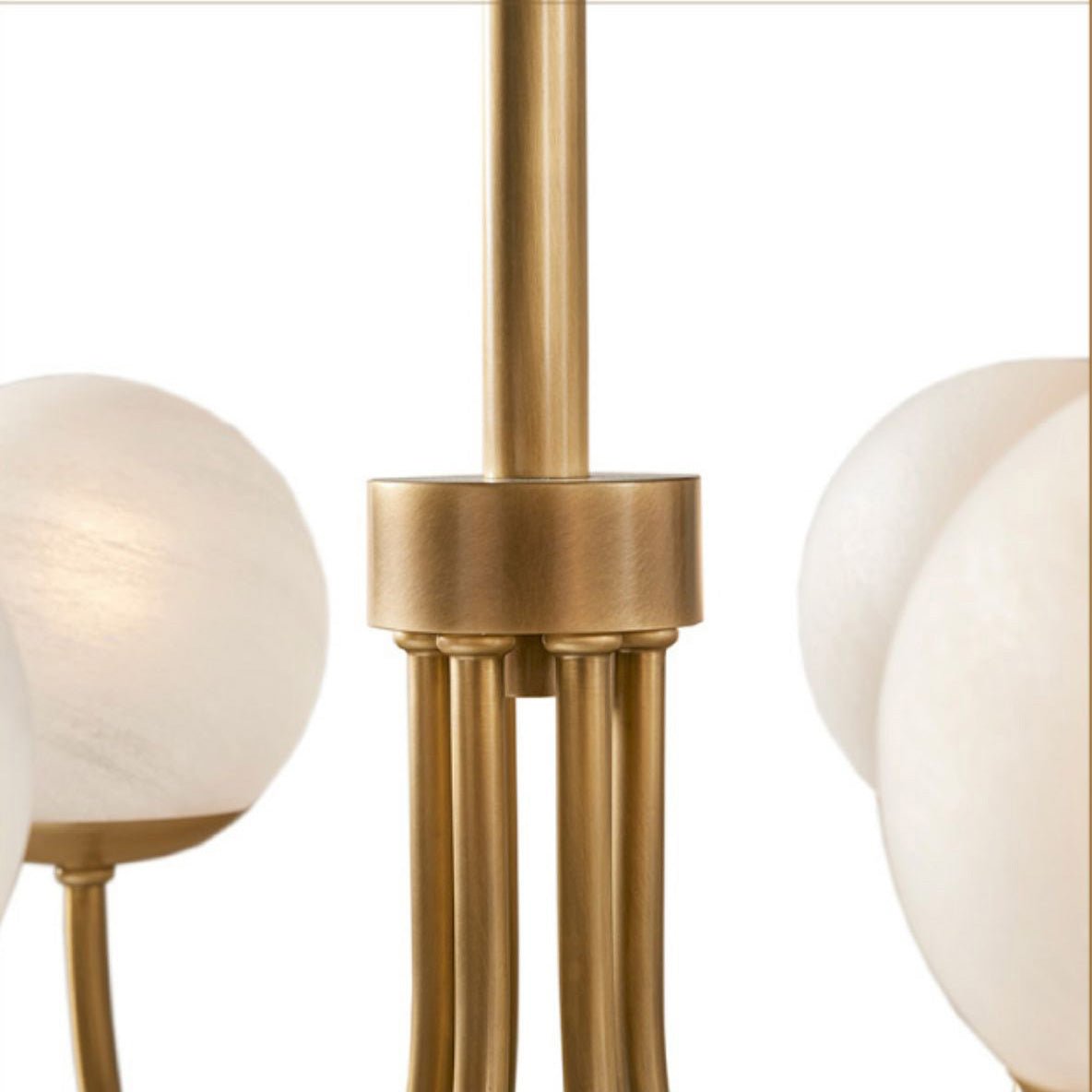 Oriuena Chandelier Brass Globe Orillia Elegant