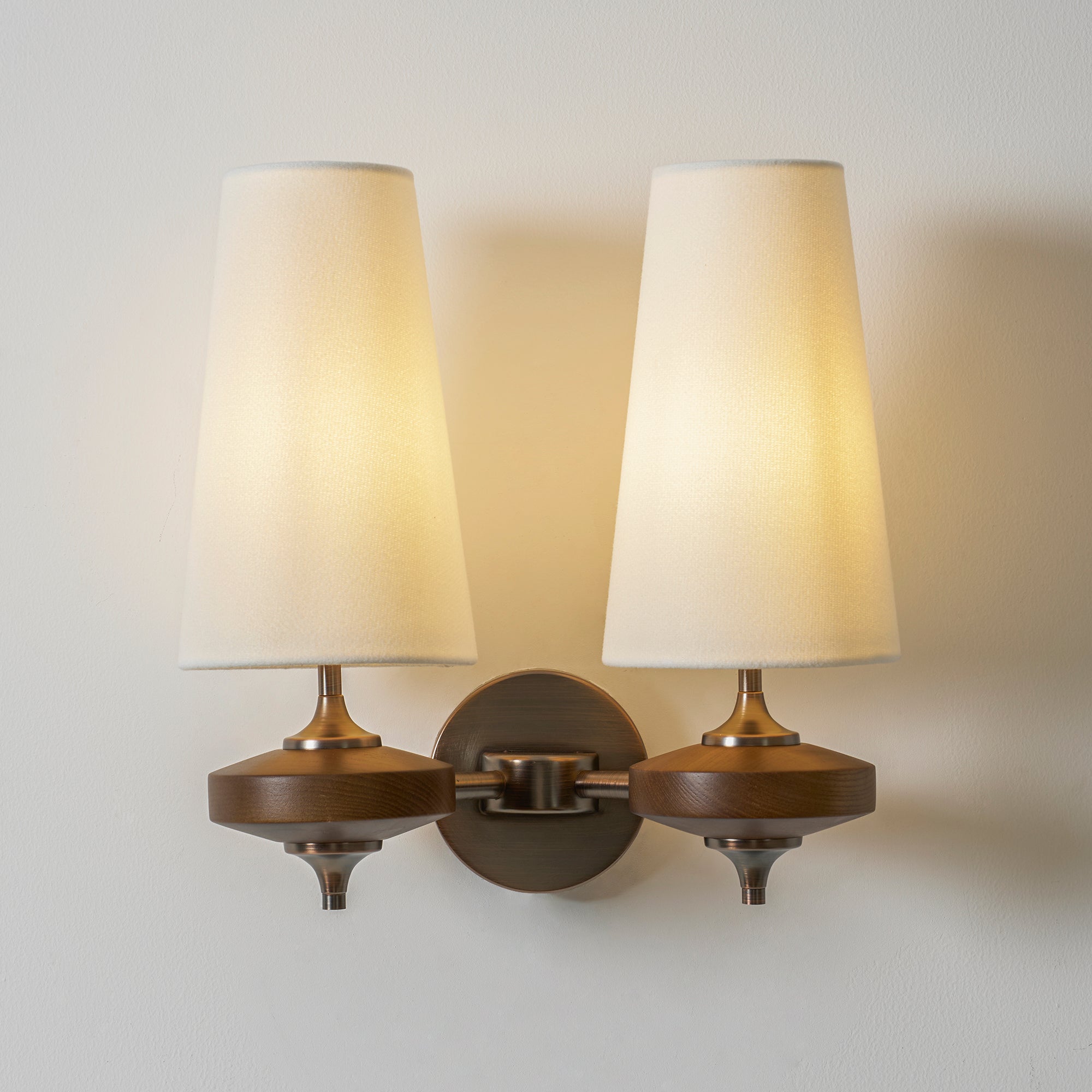 Ravenvale Twin Shade Indoor Wall Light
