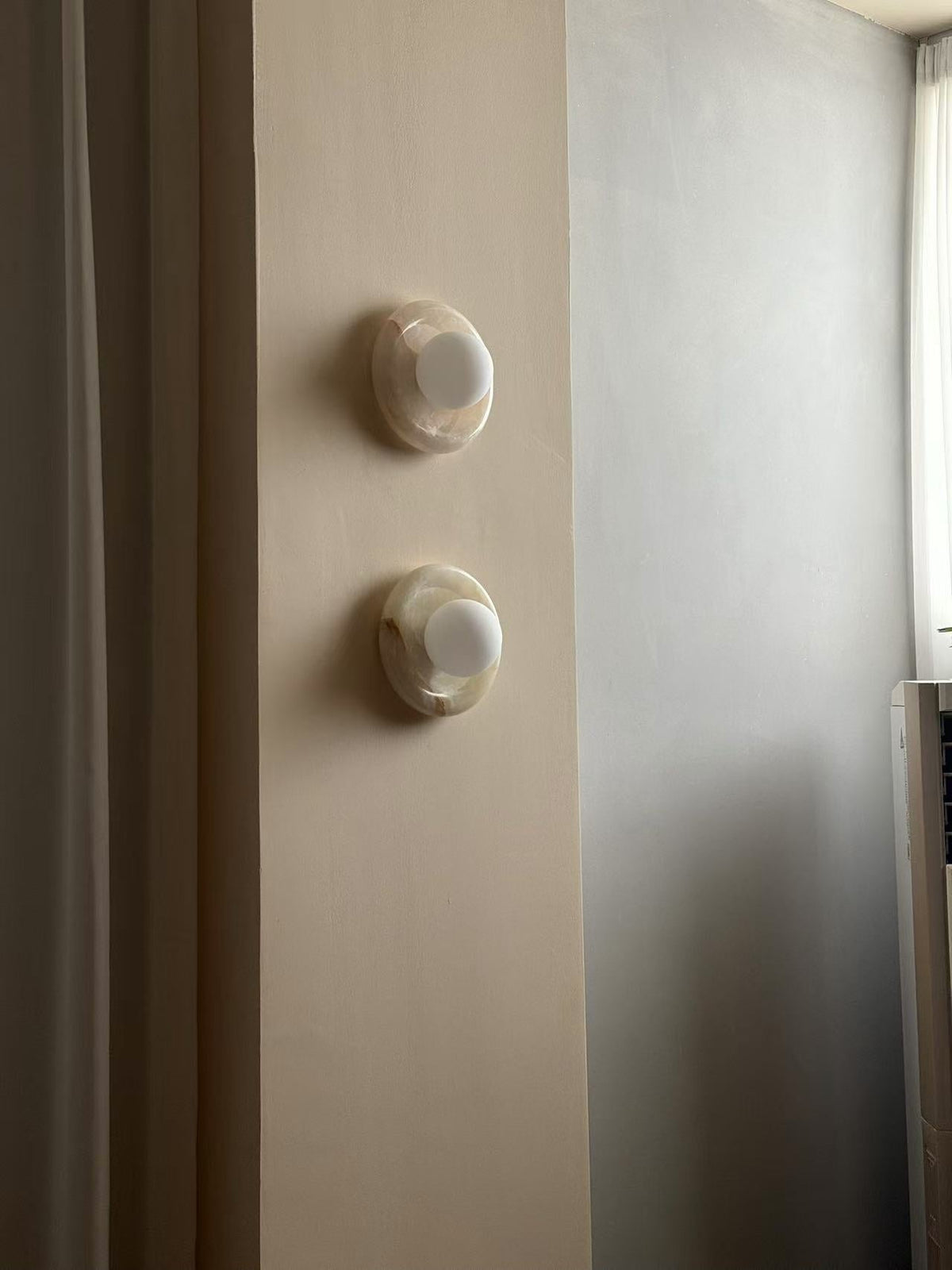 Aursilos Premium Nordic Art White Jade Glass Sconce Wall Lamp