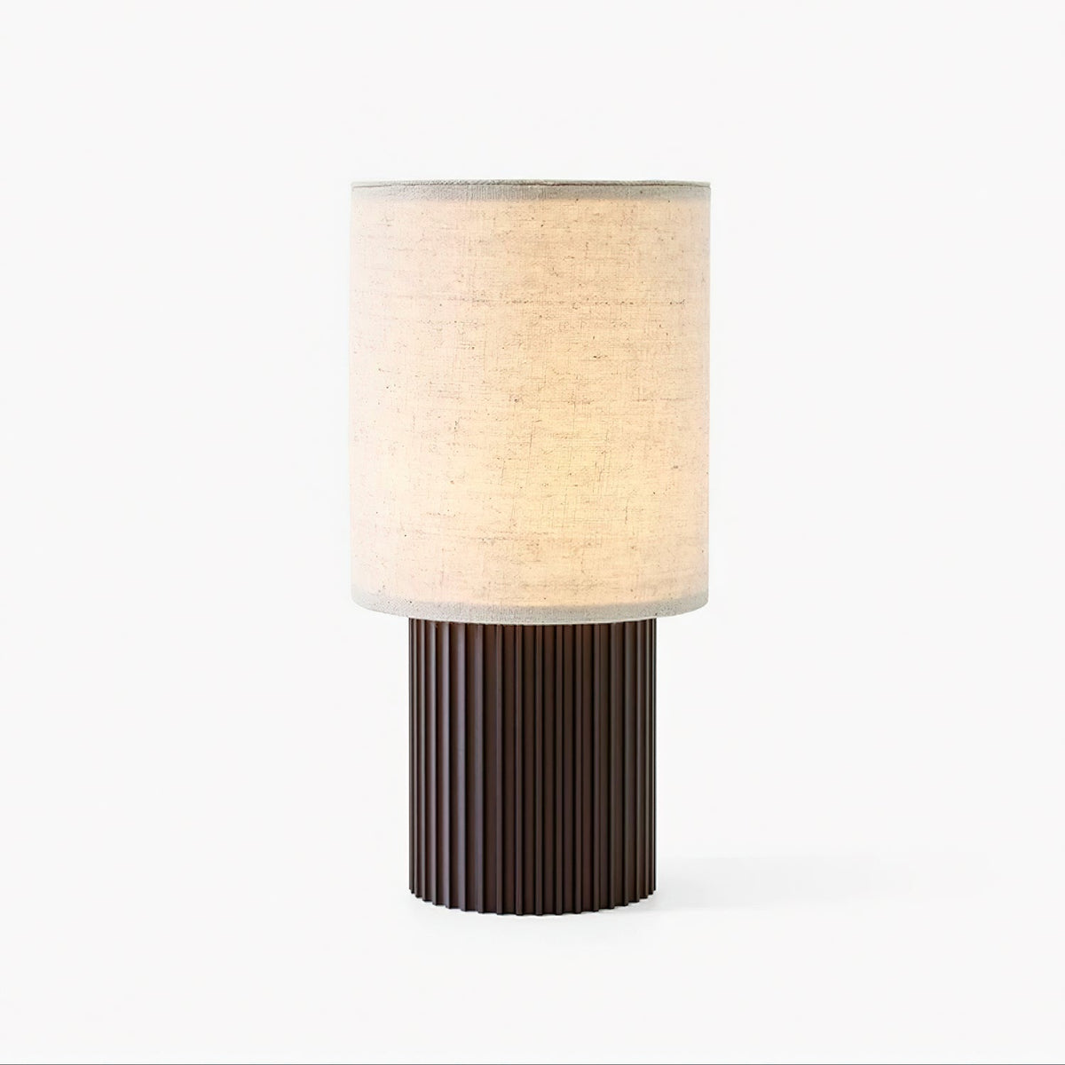 Ripples Wood & Fabric Table Lamp