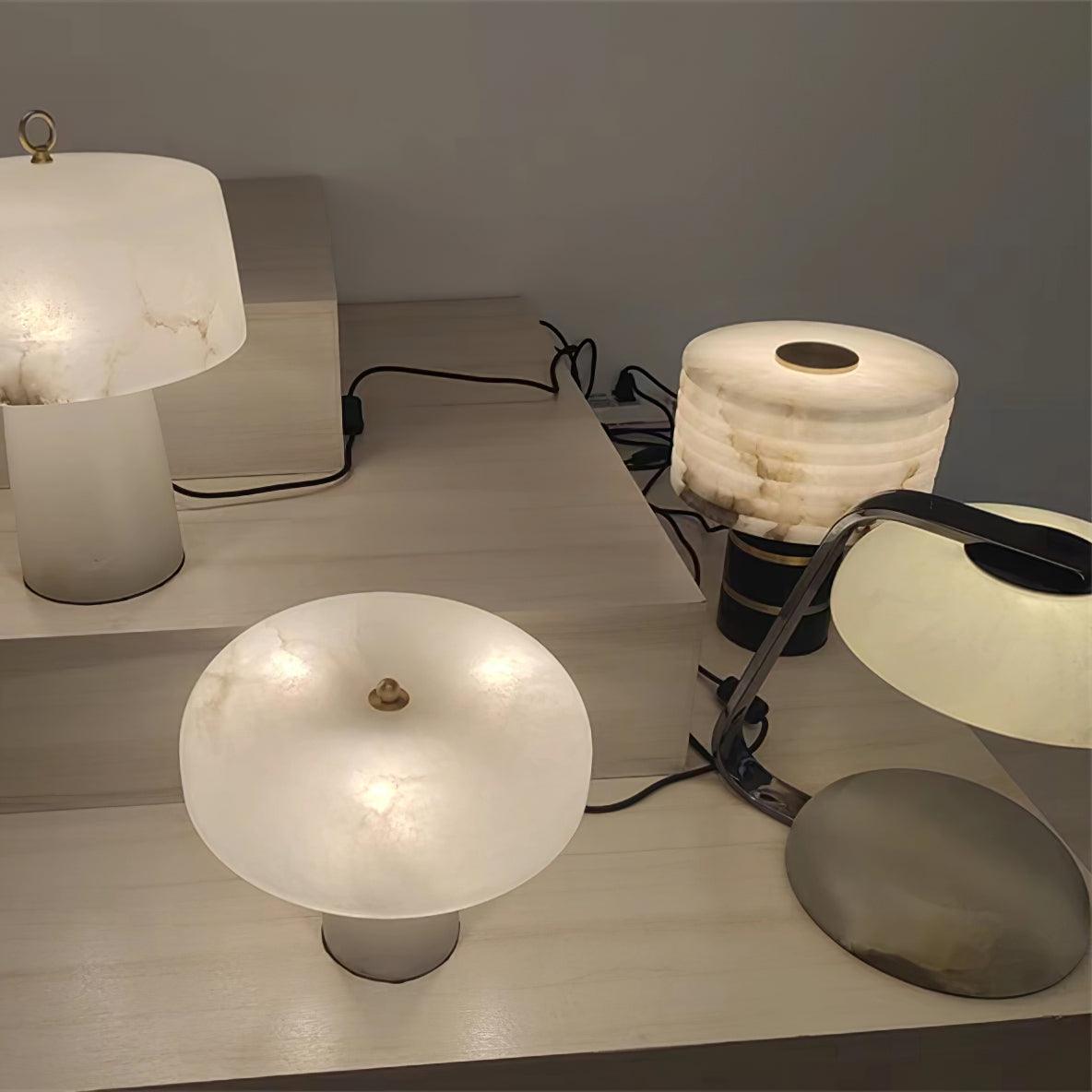 Elmarir Ribbed Alabaster Table Lamp
