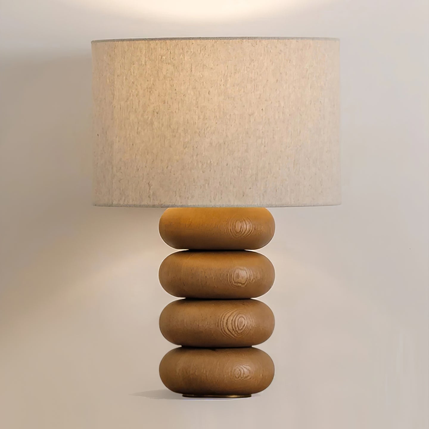 Lild Wood Fabric Table Lamp