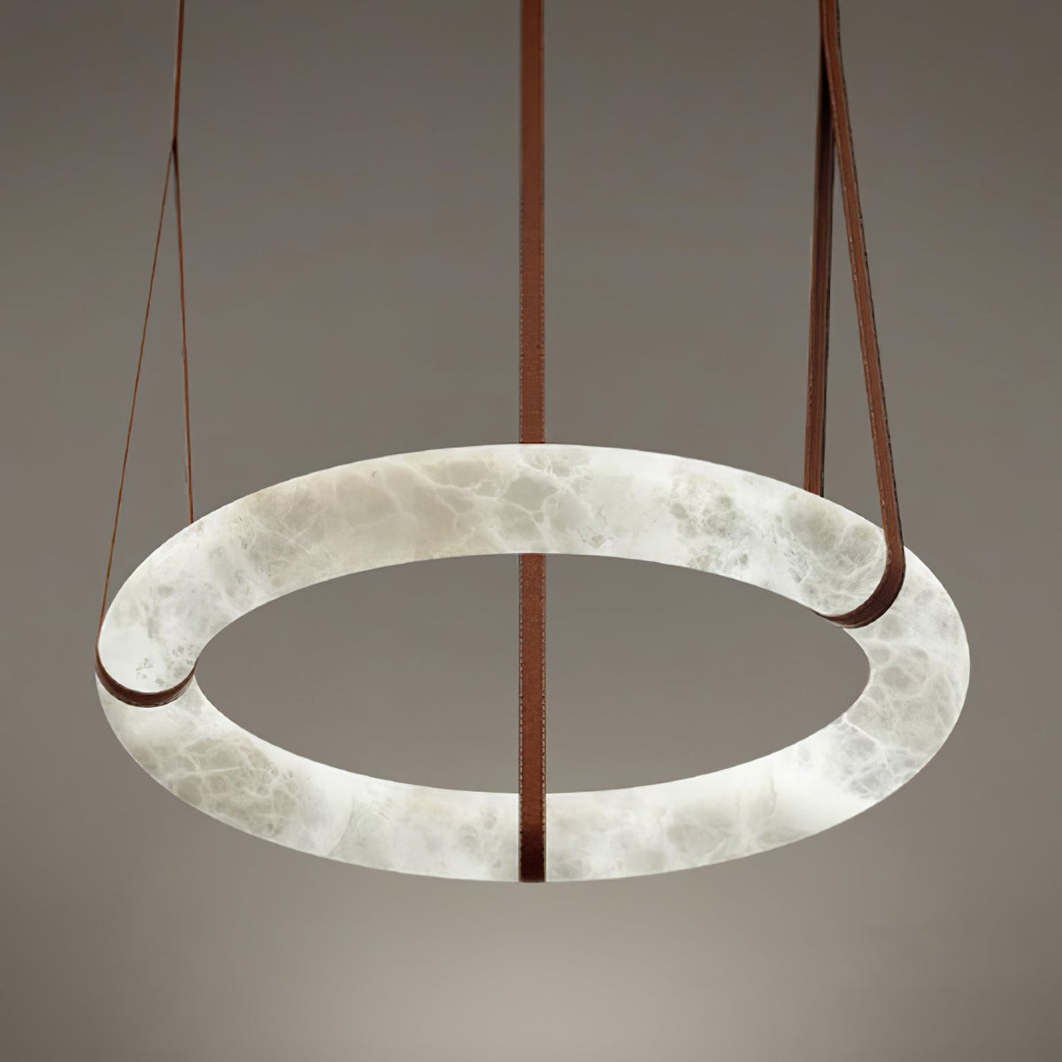 Tarys Alabaster Chandeliers Ring Leather Strap Version B