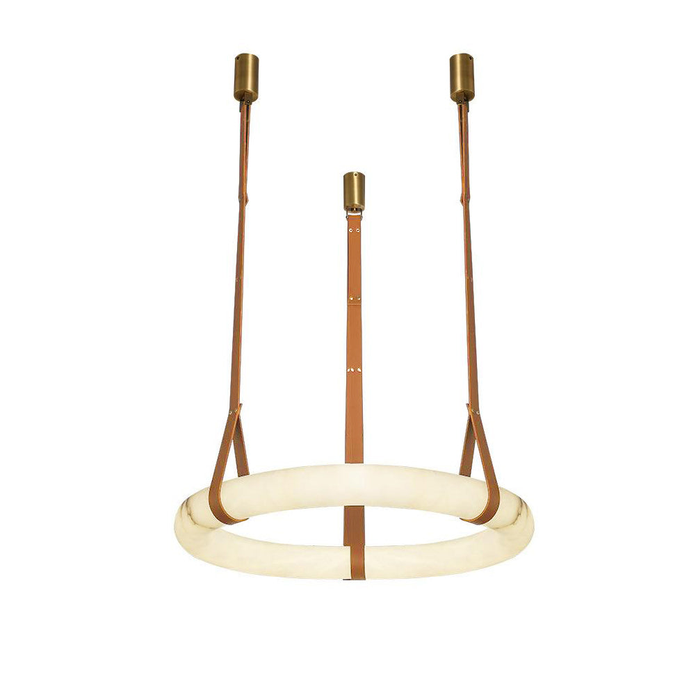 Tarys Alabaster Chandeliers Ring Leather Strap Version B