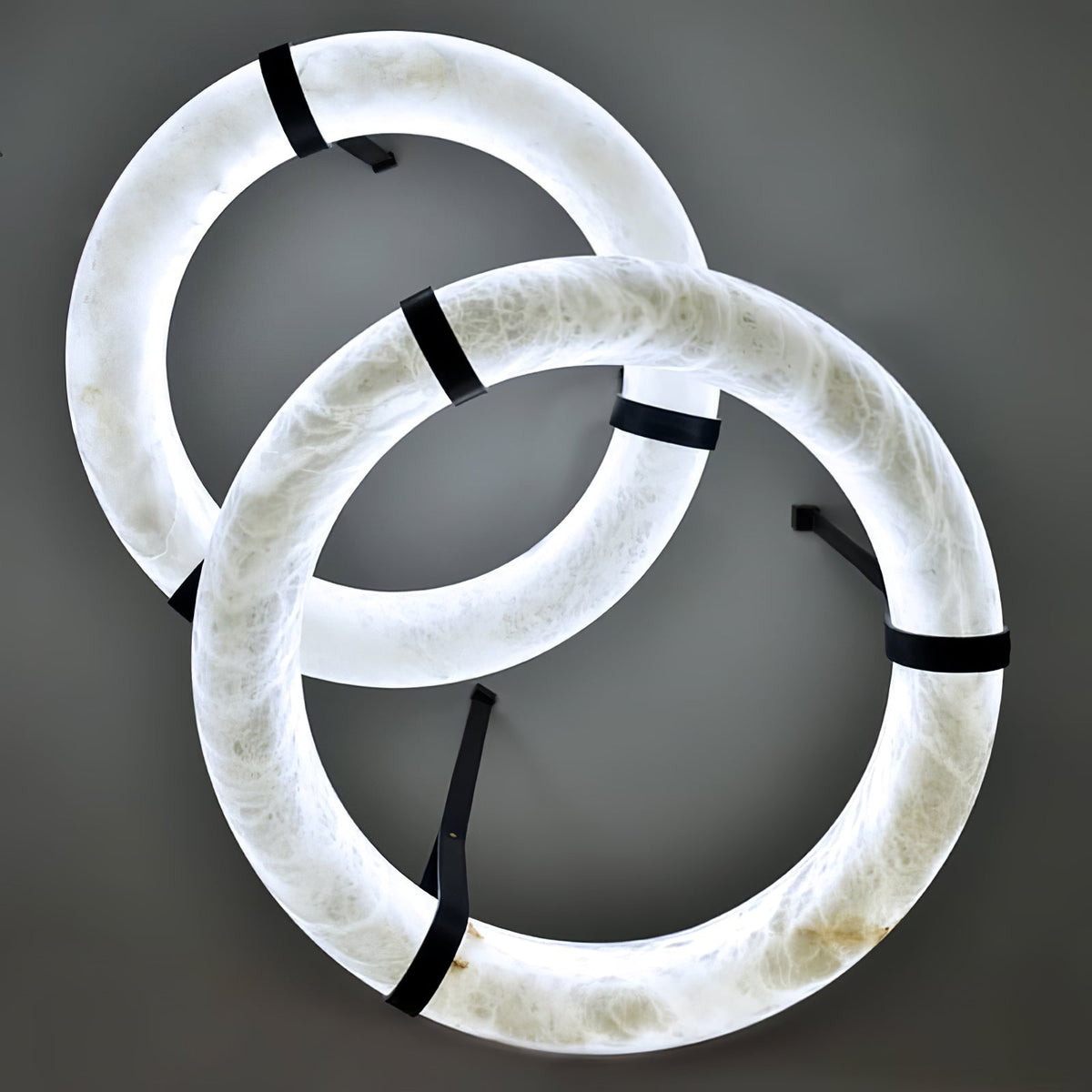 Tarys Alabaster Chandeliers Ring Leather Strap Version B