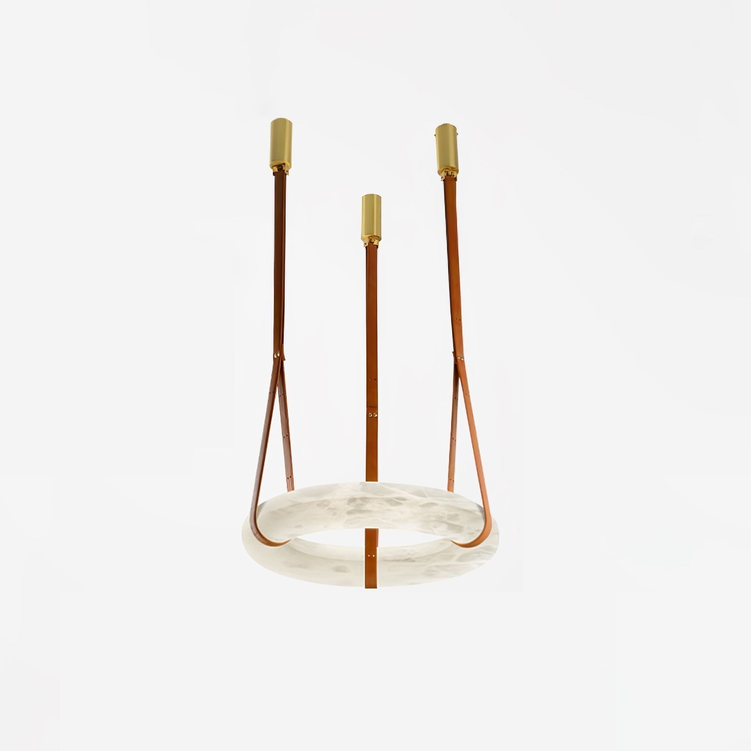 Tarys Alabaster Chandeliers Ring Leather Strap Version B