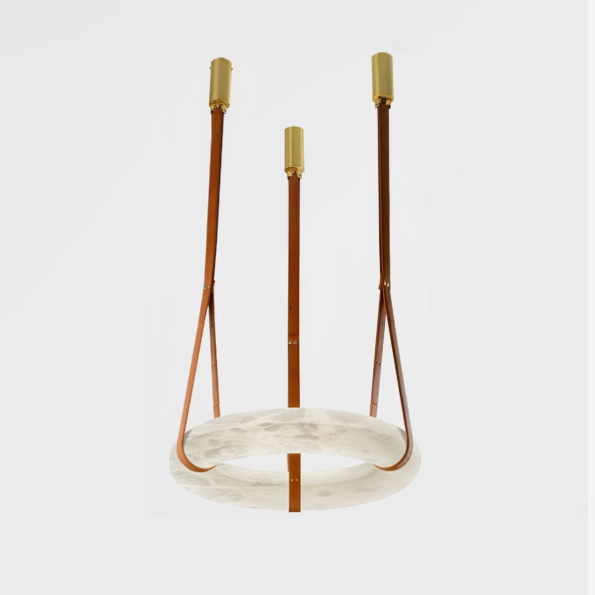 Tarys Alabaster Chandeliers Ring Leather Strap Version B