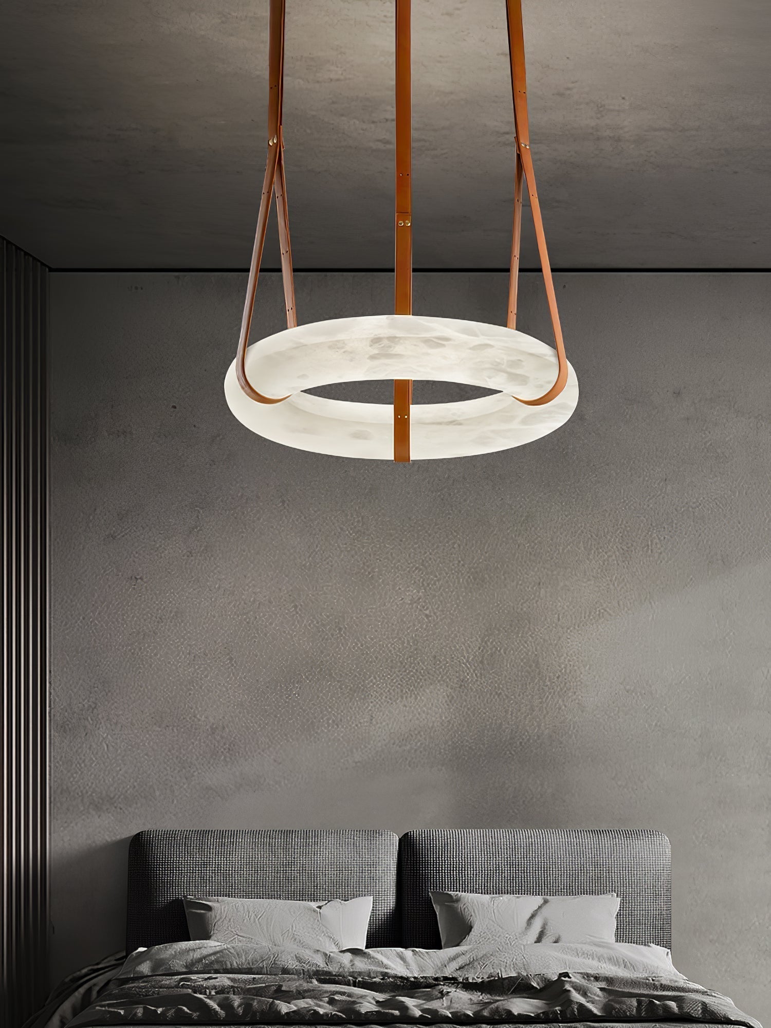 Tarys Alabaster Chandeliers Ring Leather Strap Version B