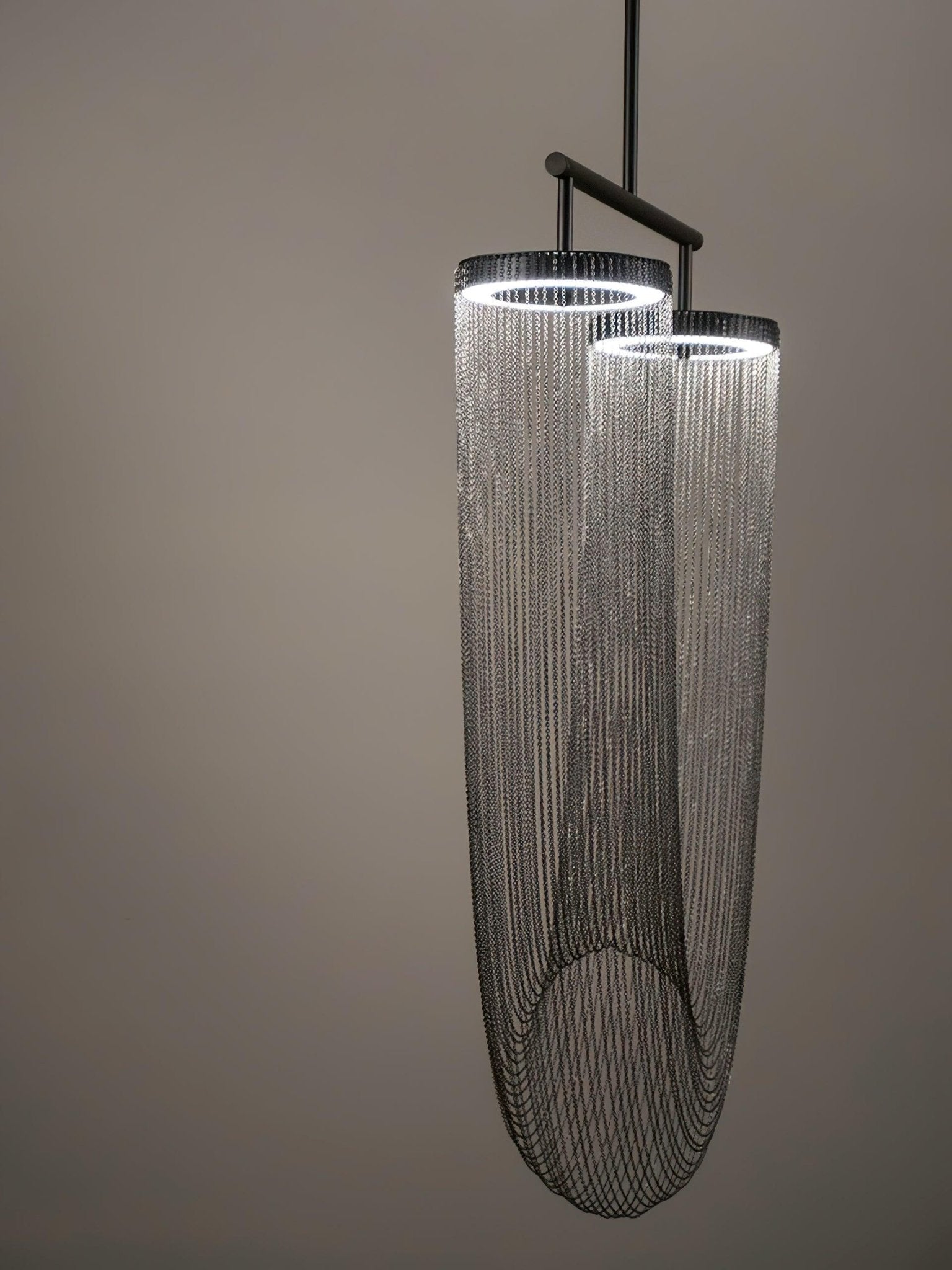 Apsht Pendant Light Copper Chain Sculptural Modern