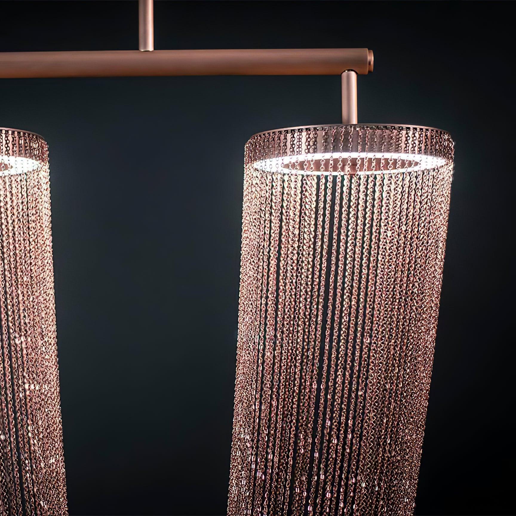 Apsht Pendant Light Copper Chain Sculptural Modern
