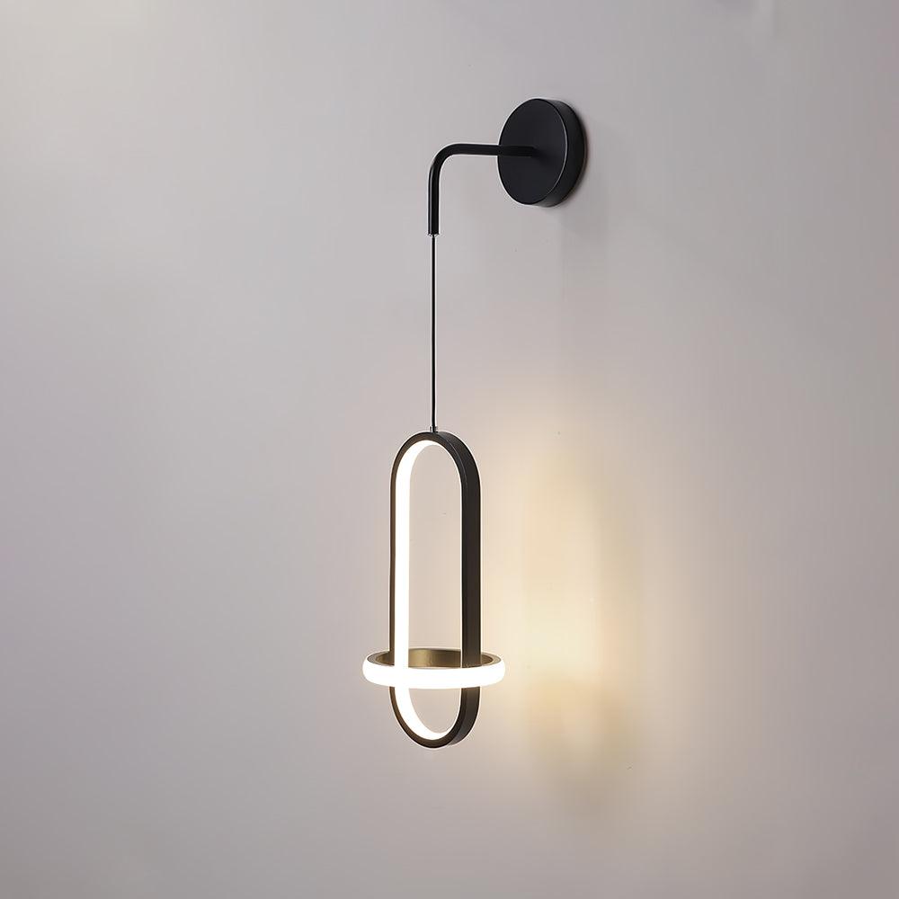 Vivianne Modern Minimalist Oval Brass Wall Light