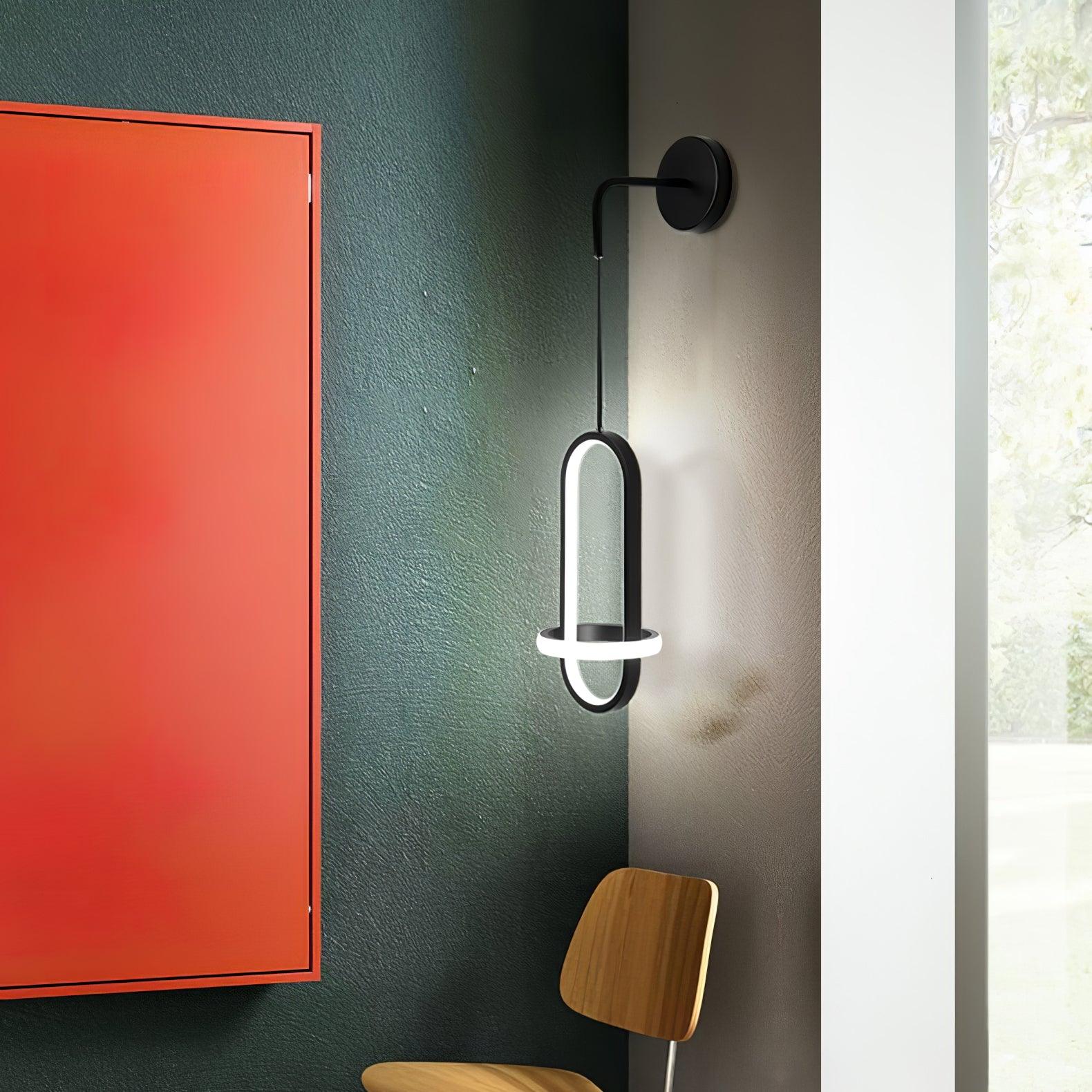Vivianne Modern Minimalist Oval Brass Wall Light