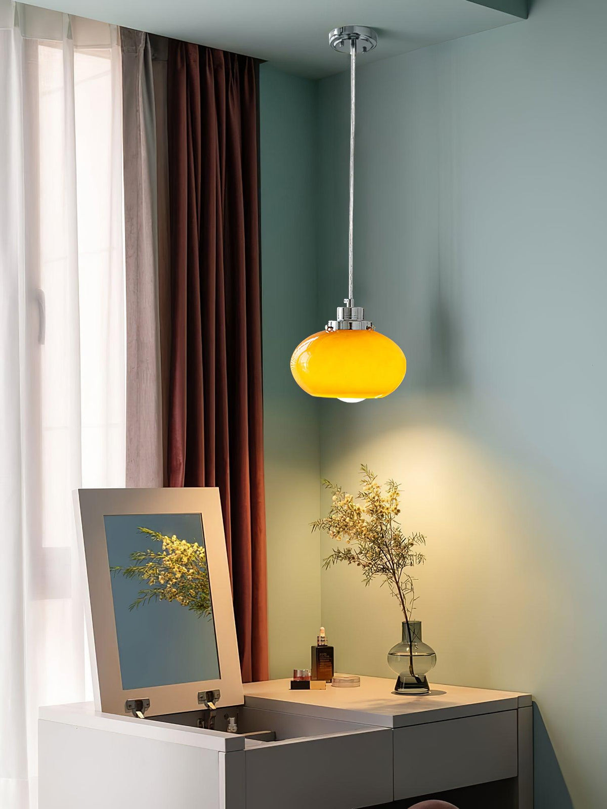 Tavira Glass Retro Pendant Light