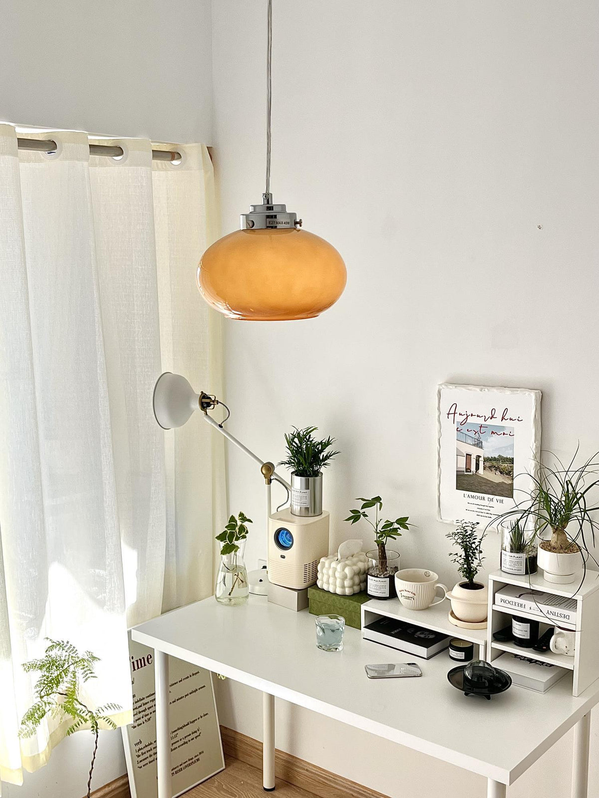 Tavira Glass Retro Pendant Light