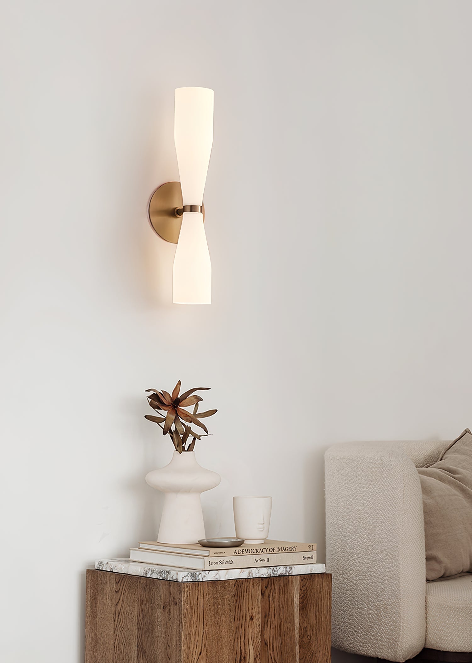 Torch Modern Glass Wall Light