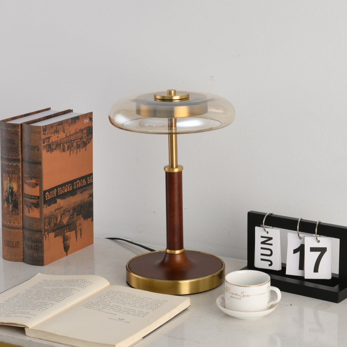 Layla Vintage Glass Table Lamp