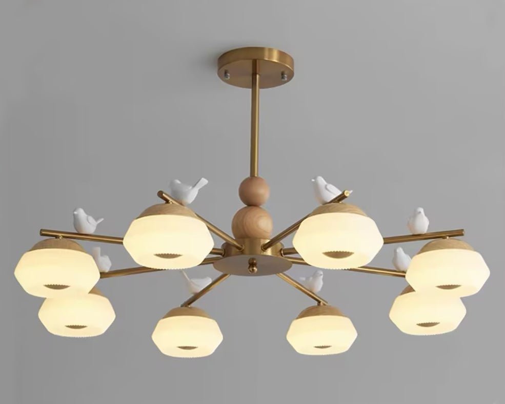 Orieraine Chandelier Brass Bird Ozawa Elegant