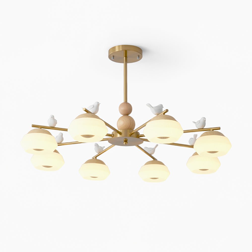 Orieraine Chandelier Brass Bird Ozawa Elegant