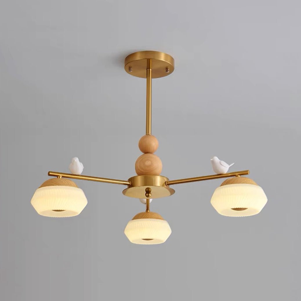 Orieraine Chandelier Brass Bird Ozawa Elegant