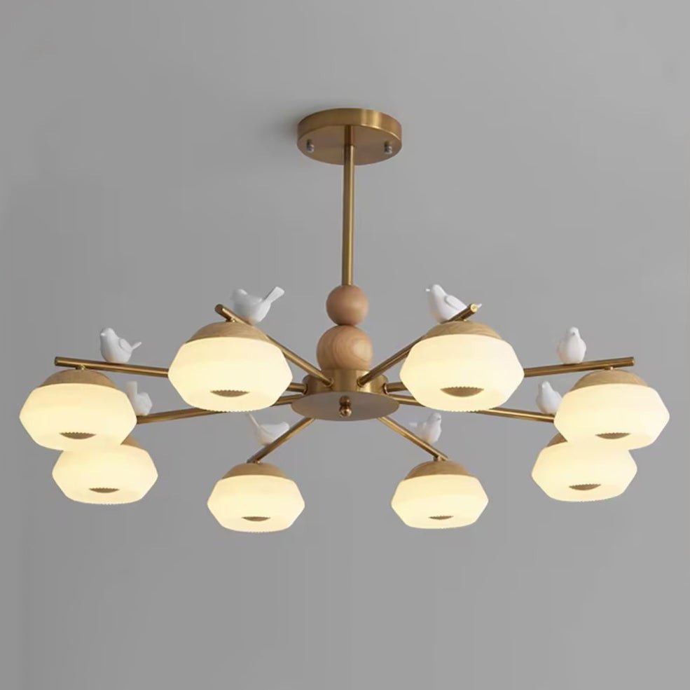 Orieraine Chandelier Brass Bird Ozawa Elegant