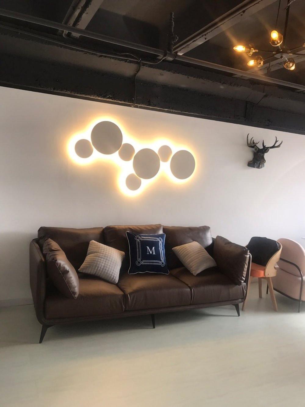 Arelis Geometric Disc Wall Lamp